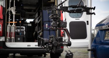 Red Helium 8 on ronin 2 car rig